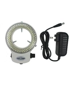 Generic LED-144W-ZK White Adjustable 144 LED Ring Light Illuminator for Stereo Microscope