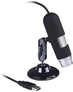 BestScope BPM-130 USB Portable Digital Microscope, 1.3MP Camera, 20x-200x Magnification, LED Illumination, Table Stand, Includes Software CD